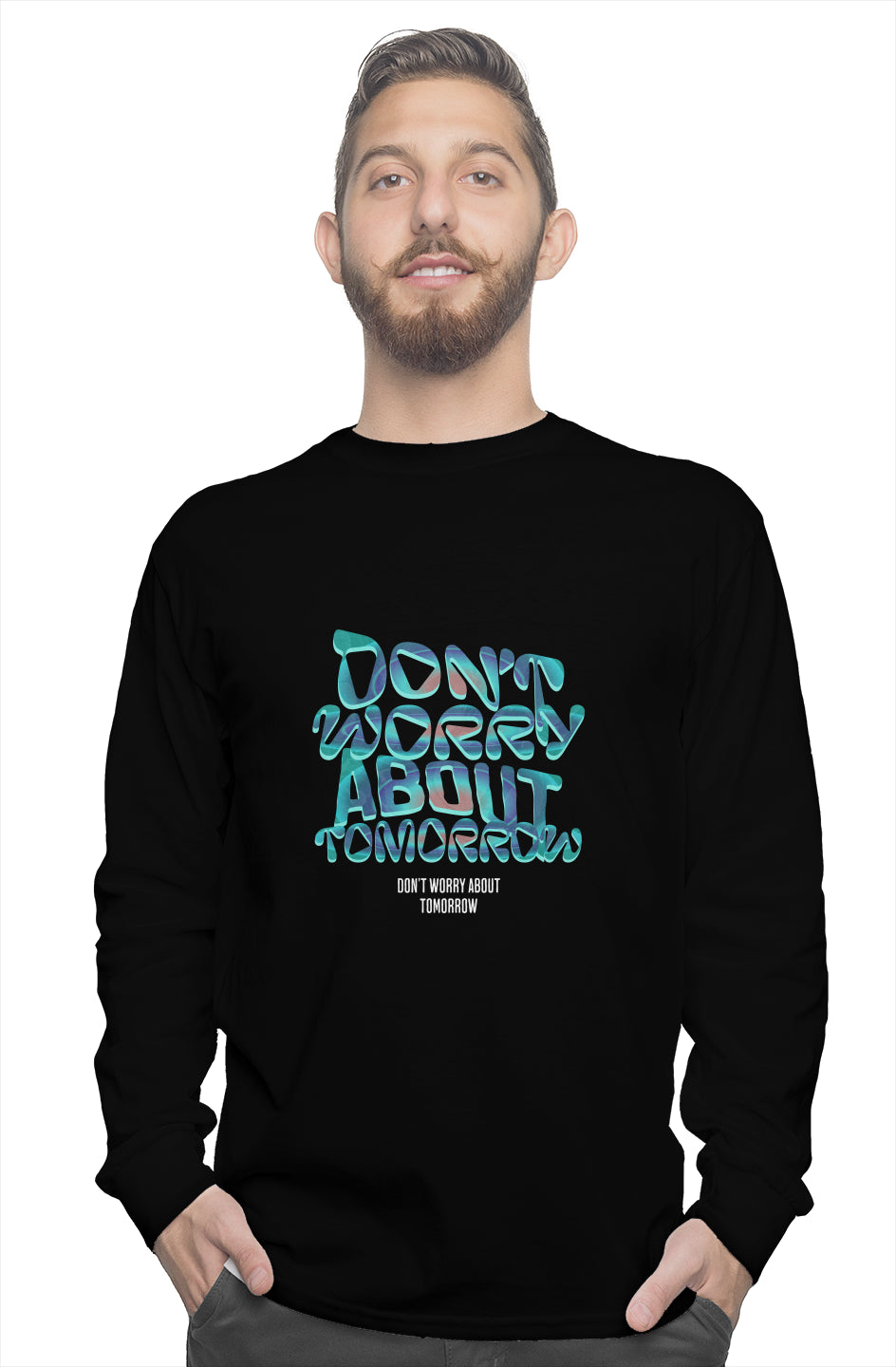 Don't Worry long sleeve tee