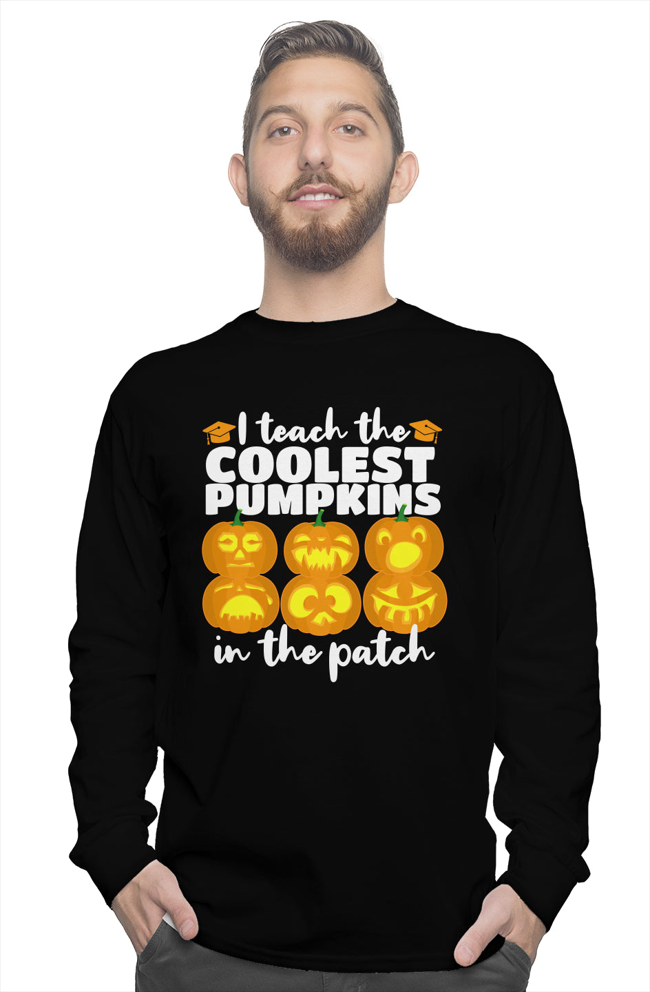 Pumpkins gildan long sleeve tee