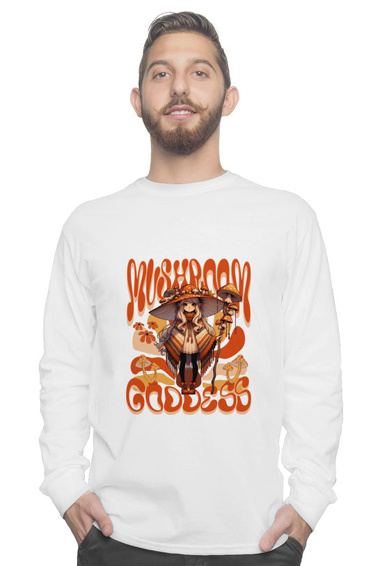 Mushroom Goddess long sleeve tee