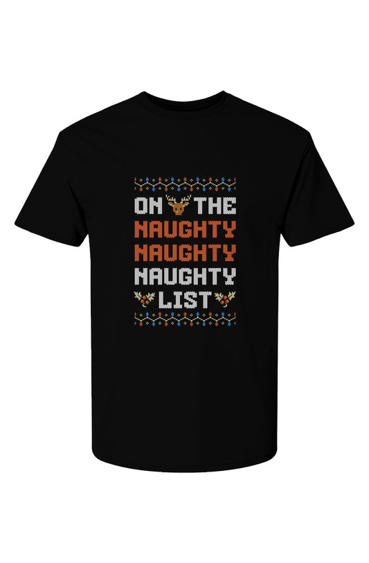 Naughty List Cotton Short Sleeve T-Shirt